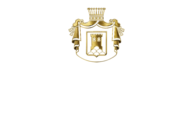Geldermann Logo gold mit weißem Schriftzug