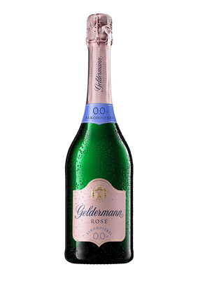 Eine Flasche des Geldermann Rosé Alkoholfrei 0,0 %