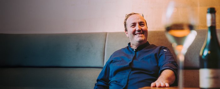 Der Koch Carmelo Greco im Gespräch mit Geldermann