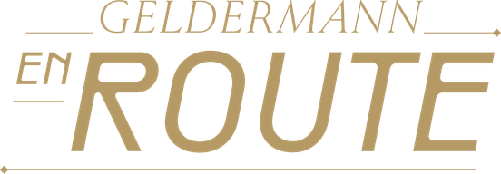 Goldenes Logo Geldermann en route