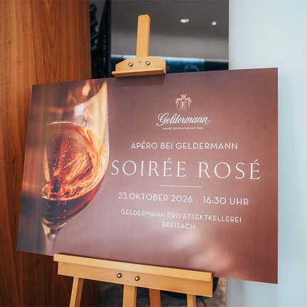 Aufsteller zur Soirée Rosé 2026 – Unser Afterwork-Event in Breisach